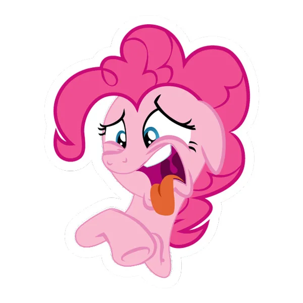 Grossed Out Pinkie Pie Tongue Out SVG PNG Clipart Grossed Out Pinkie Pie Tongue Out SVG PNG Clipart cartoon vector illustration