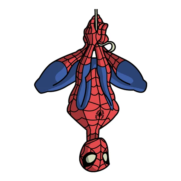 Hanging Upside Down Spider-Man Mascot Style Full Body SVG PNG Clipart Hanging Upside Down Spider-Man Mascot Style Full Body SVG PNG Clipart - Free Cartoon Vector Illustration PNG SVG AI EPS Download