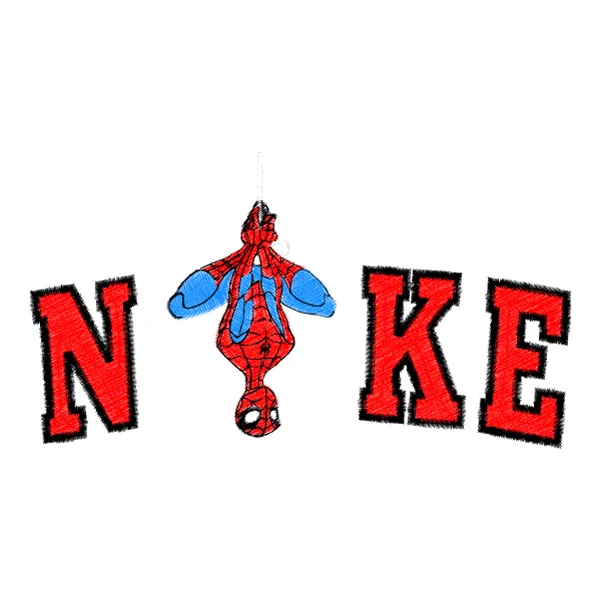 Hanging Upside Down Spider-Man Nike Embroidery Style SVG PNG Clipart Hanging Upside Down Spider-Man Nike Embroidery Style SVG PNG Clipart - Free Cartoon Vector Illustration PNG SVG AI EPS Download