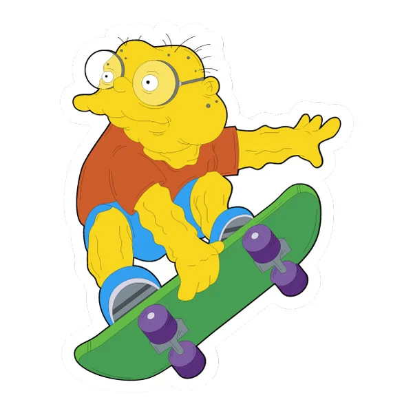 Hans Moleman Skateboarding Full Body Cartoon Vector SVG PNG Clipart Hans Moleman Skateboarding Full Body Cartoon Vector SVG PNG Clipart - Free Cartoon Vector Illustration PNG SVG AI EPS Download