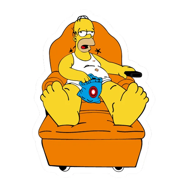 Homer Simpson Sitting in Armchair Lounging Cartoon SVG PNG Clipart Homer Simpson Sitting in Armchair Lounging Cartoon SVG PNG Clipart - Free Cartoon Vector Illustration PNG SVG AI EPS Download