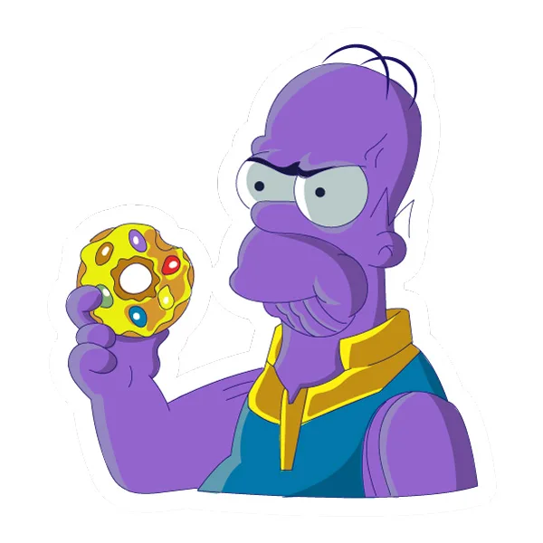 Homer Simpson Thanos Mashup Holding Infinity Donut Bust SVG PNG Clipart Homer Simpson Thanos Mashup Holding Infinity Donut Bust SVG PNG Clipart - Free Cartoon Vector Illustration PNG SVG AI EPS Download