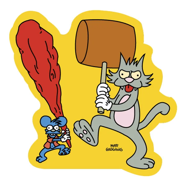 Itchy and Scratchy Fighting Full Body Cartoon SVG PNG Clipart Itchy and Scratchy Fighting Full Body Cartoon SVG PNG Clipart - Free Cartoon Vector Illustration PNG SVG AI EPS Download