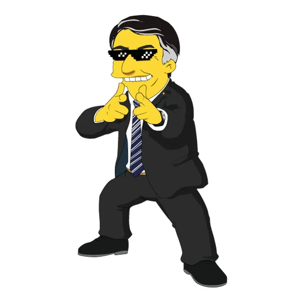 Jair Bolsonaro Finger Guns Simpsons Style Full Body SVG PNG Clipart Jair Bolsonaro Finger Guns Simpsons Style Full Body SVG PNG Clipart - Free Cartoon Vector Illustration PNG SVG AI EPS Download