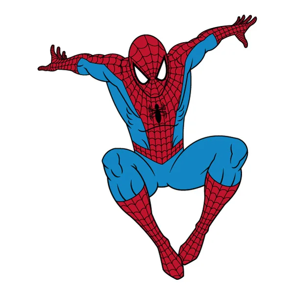 Jumping Comic Style Spider-Man Full Body SVG PNG Clipart Jumping Comic Style Spider-Man Full Body SVG PNG Clipart - Free Cartoon Vector Illustration PNG SVG AI EPS Download