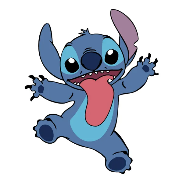 Jumping Stitch Tongue Out Flat Design Full Body SVG PNG Clipart Jumping Stitch Tongue Out Flat Design Full Body SVG PNG Clipart - Free Cartoon Vector Illustration PNG SVG AI EPS Download
