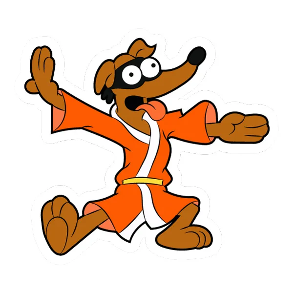 Karate Stance Hong Kong Phooey Full Body Cartoon SVG PNG Clipart Karate Stance Hong Kong Phooey Full Body Cartoon SVG PNG Clipart cartoon vector illustration