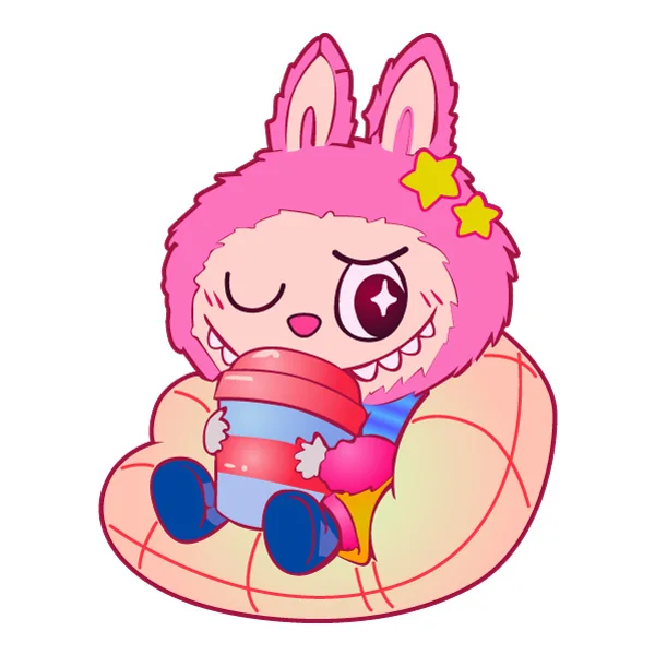 Kawaii Pink Rabbit Monster Sitting in Beanbag Winking SVG PNG Clipart Kawaii Pink Rabbit Monster Sitting in Beanbag Winking SVG PNG Clipart - Free Cartoon Vector Illustration PNG SVG AI EPS Download