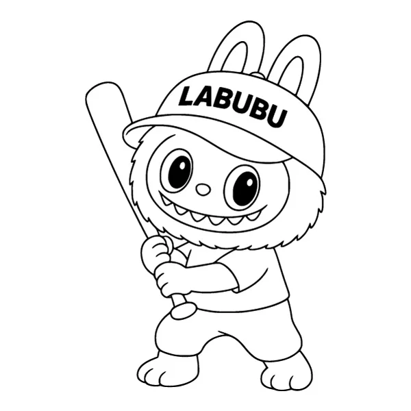 Labubu Baseball Player Full Body Line Art SVG PNG Clipart Labubu Baseball Player Full Body Line Art SVG PNG Clipart - Free Cartoon Vector Illustration PNG SVG AI EPS Download