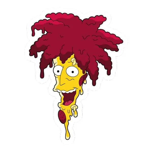 Laughing Melting Pizza Sideshow Bob Head SVG PNG Clipart Laughing Melting Pizza Sideshow Bob Head SVG PNG Clipart - Free Cartoon Vector Illustration PNG SVG AI EPS Download