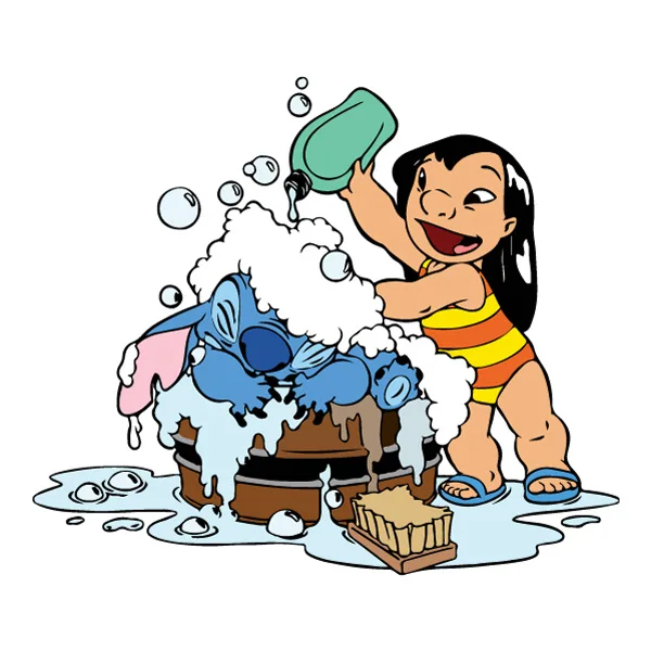 Lilo Washing Stitch in Tub Full Body SVG PNG Clipart Lilo Washing Stitch in Tub Full Body SVG PNG Clipart - Free Cartoon Vector Illustration PNG SVG AI EPS Download