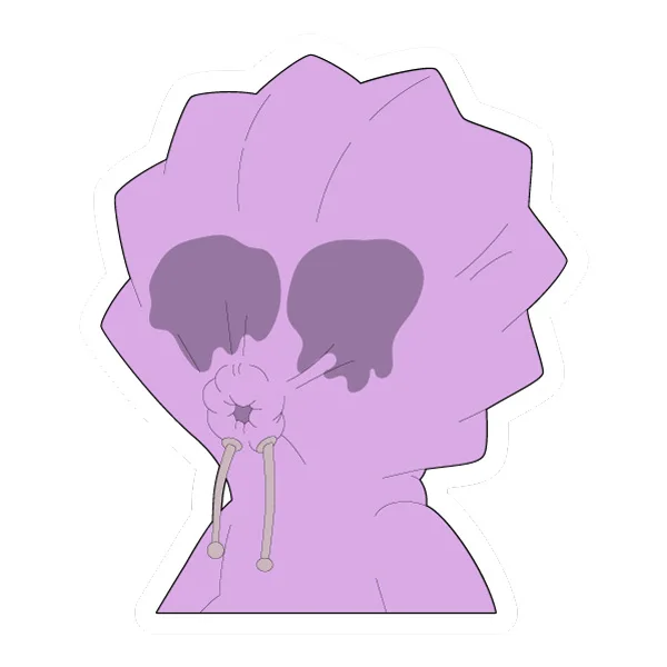 Lisa Simpson Purple Hoodie Cinched Face SVG PNG Clipart Lisa Simpson Purple Hoodie Cinched Face SVG PNG Clipart - Free Cartoon Vector Illustration PNG SVG AI EPS Download