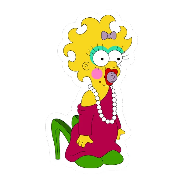 Maggie Simpson Playing Dress Up Full Body SVG PNG Clipart Maggie Simpson Playing Dress Up Full Body SVG PNG Clipart - Free Cartoon Vector Illustration PNG SVG AI EPS Download