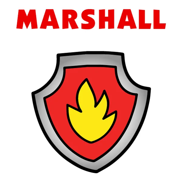 Marshall Paw Patrol Badge SVG PNG Clipart Marshall Paw Patrol Badge SVG PNG Clipart - Free Cartoon Vector Illustration PNG SVG AI EPS Download