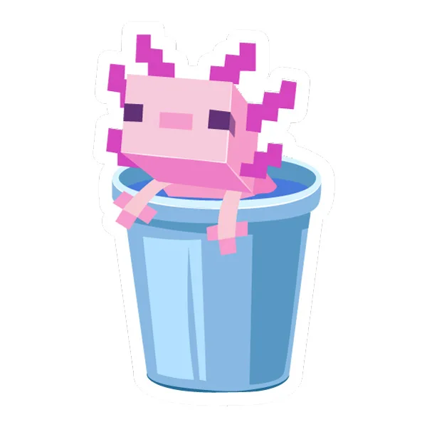 Minecraft Axolotl in Bucket Pixel Art SVG PNG Clipart Minecraft Axolotl in Bucket Pixel Art SVG PNG Clipart - Free Cartoon Vector Illustration PNG SVG AI EPS Download
