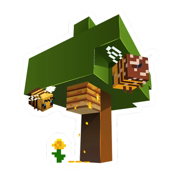 Minecraft Bee and Beehive SVG PNG Clipart Minecraft Bee and Beehive SVG PNG Clipart - Free Cartoon Vector Illustration PNG SVG AI EPS Download
