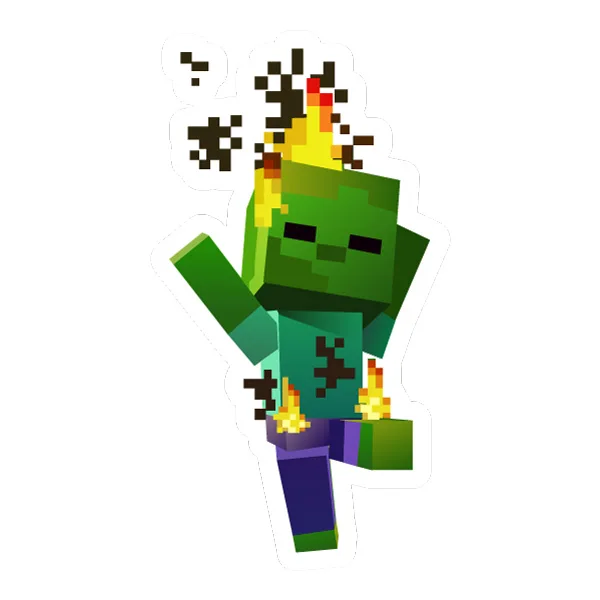 Minecraft Burning Zombie SVG PNG Clipart Minecraft Burning Zombie SVG PNG Clipart - Free Cartoon Vector Illustration PNG SVG AI EPS Download