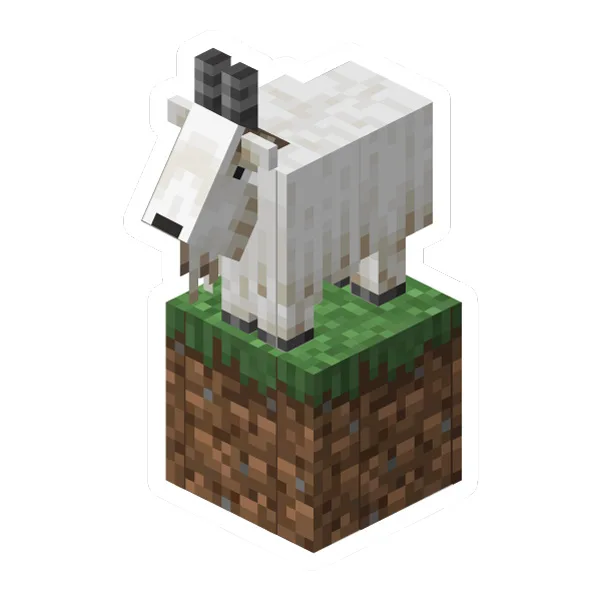 Minecraft Goat Standing on Grass Block Isometric SVG PNG Clipart Minecraft Goat Standing on Grass Block Isometric SVG PNG Clipart - Premium Cartoon Vector Illustration PNG SVG AI EPS Download