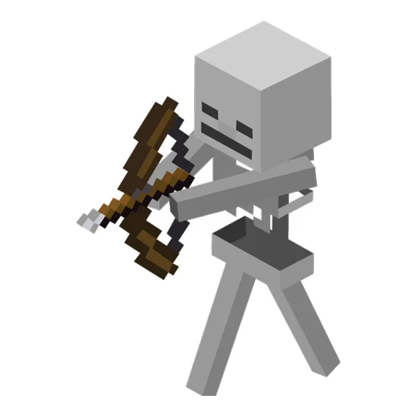 Minecraft Skeleton Archer Holding Bow Full Body SVG PNG Clipart Minecraft Skeleton Archer Holding Bow Full Body SVG PNG Clipart - Free Cartoon Vector Illustration PNG SVG AI EPS Download