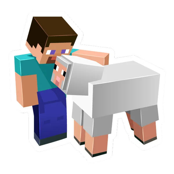 Minecraft Steve and Sheep SVG PNG Clipart Minecraft Steve and Sheep SVG PNG Clipart - Free Cartoon Vector Illustration PNG SVG AI EPS Download