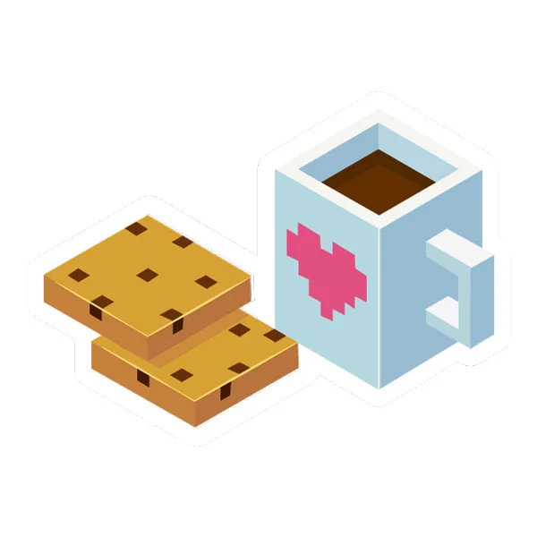 Minecraft Style Coffee and Cookies Pixel Art SVG PNG Clipart Minecraft Style Coffee and Cookies Pixel Art SVG PNG Clipart - Free Cartoon Vector Illustration PNG SVG AI EPS Download