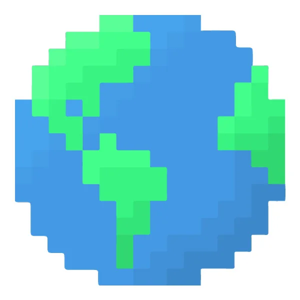 Minecraft Style Pixel Art Earth Globe SVG PNG Clipart Minecraft Style Pixel Art Earth Globe SVG PNG Clipart - Free Cartoon Vector Illustration PNG SVG AI EPS Download