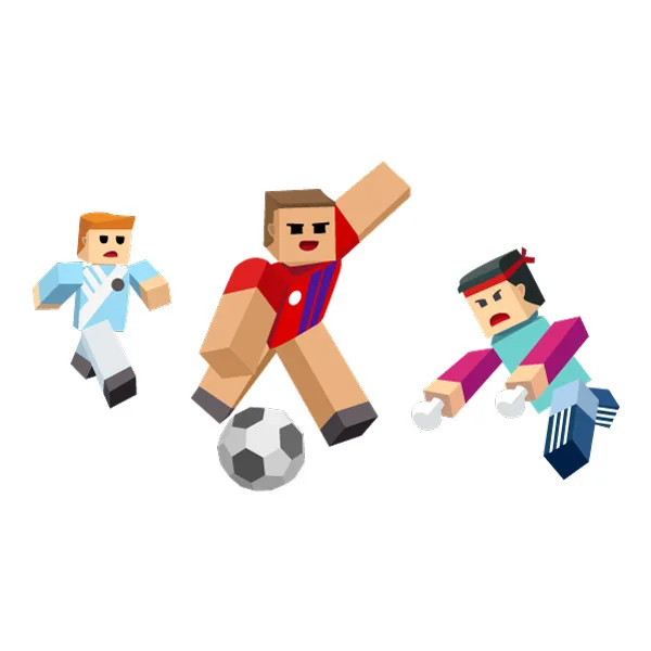 Minecraft Style Soccer Players Action Set Voxel SVG PNG Clipart Minecraft Style Soccer Players Action Set Voxel SVG PNG Clipart - Free Cartoon Vector Illustration PNG SVG AI EPS Download