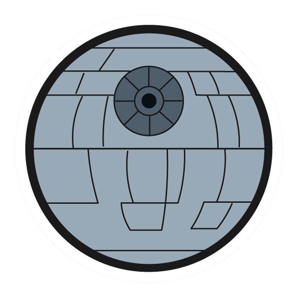 Minimalist Death Star Flat Design SVG PNG Clipart Minimalist Death Star Flat Design SVG PNG Clipart - Free Cartoon Vector Illustration PNG SVG AI EPS Download