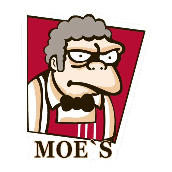 Moe Szyslak KFC Parody Logo Bust SVG PNG Clipart Moe Szyslak KFC Parody Logo Bust SVG PNG Clipart - Free Cartoon Vector Illustration PNG SVG AI EPS Download