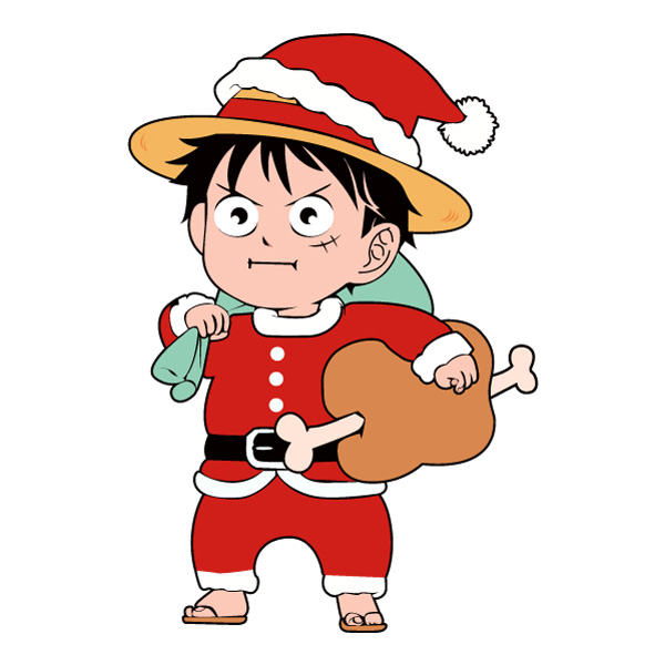 Monkey D Luffy Christmas Outfit Anime Character SVG PNG Clipart Monkey D Luffy Christmas Outfit Anime Character SVG PNG Clipart - Free Cartoon Vector Illustration PNG SVG AI EPS Download