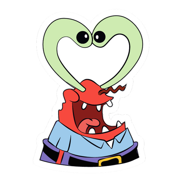 Mr Krabs Heart Eyes Character SVG PNG Clipart Mr Krabs Heart Eyes Character SVG PNG Clipart cartoon vector illustration