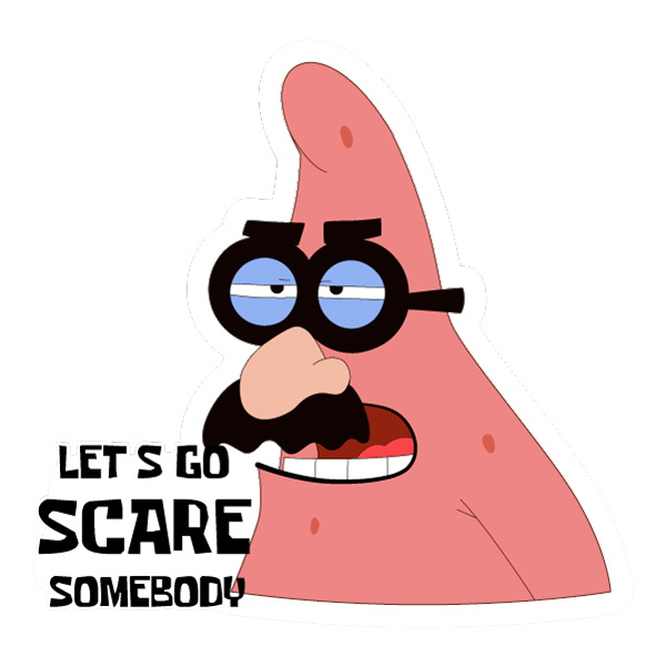 Patrick Lets Scare Somebody Quote Graphic SVG PNG Clipart Patrick Lets Scare Somebody Quote Graphic SVG PNG Clipart - Free Cartoon Vector Illustration PNG SVG AI EPS Download