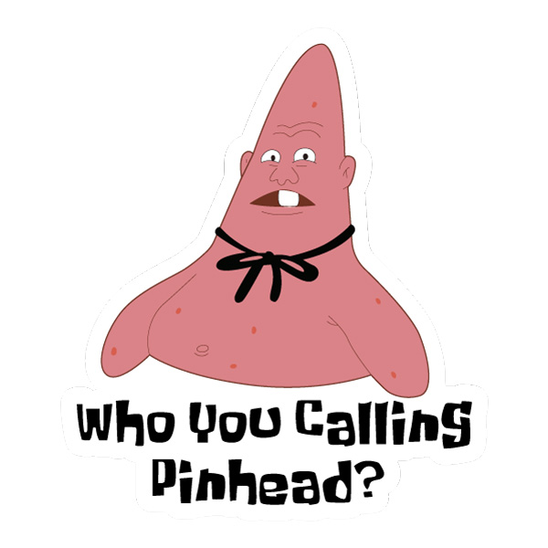 Patrick Pinhead Quote Meme Graphic SVG PNG Clipart Patrick Pinhead Quote Meme Graphic SVG PNG Clipart - Free Cartoon Vector Illustration PNG SVG AI EPS Download