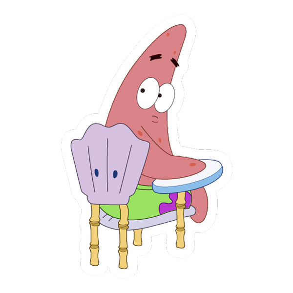 Patrick Sitting At Table Character SVG PNG Clipart Patrick Sitting At Table Character SVG PNG Clipart - Free Cartoon Vector Illustration PNG SVG AI EPS Download