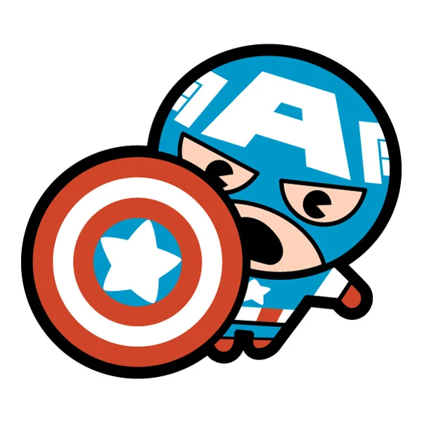 Peeking Chibi Captain America Shouting with Shield SVG PNG Clipart Peeking Chibi Captain America Shouting with Shield SVG PNG Clipart - Free Cartoon Vector Illustration PNG SVG AI EPS Download