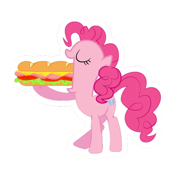 Pinkie Pie Holding Sandwich Full Body SVG PNG Clipart Pinkie Pie Holding Sandwich Full Body SVG PNG Clipart - Free Cartoon Vector Illustration PNG SVG AI EPS Download