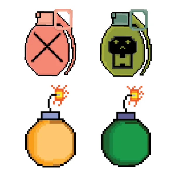 Pixel Art Grenade and Bomb Set Retro Game Style SVG PNG Clipart Pixel Art Grenade and Bomb Set Retro Game Style SVG PNG Clipart - Free Cartoon Vector Illustration PNG SVG AI EPS Download