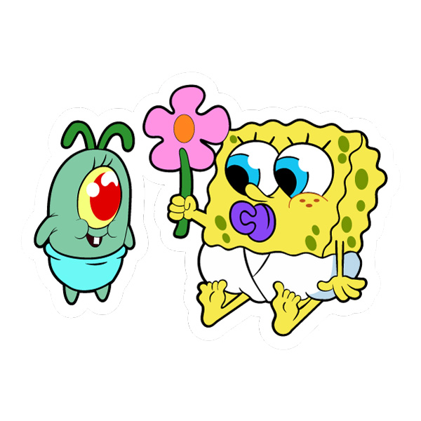 Plankton Giving Flower To SpongeBob SVG PNG Clipart Plankton Giving Flower To SpongeBob SVG PNG Clipart - Free Cartoon Vector Illustration PNG SVG AI EPS Download