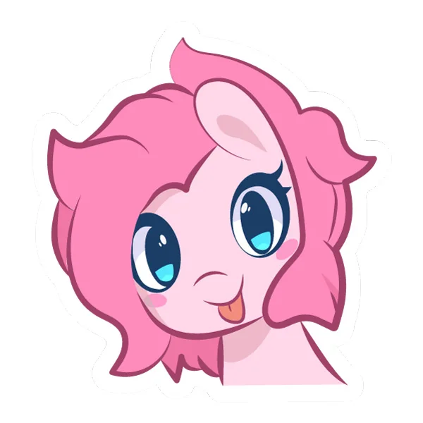 Playful Pinkie Pie Tongue Out Head Sticker Vector SVG PNG Clipart Playful Pinkie Pie Tongue Out Head Sticker Vector SVG PNG Clipart - Free Cartoon Vector Illustration PNG SVG AI EPS Download