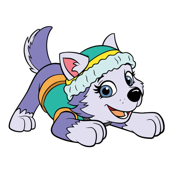 Playful Pouncing Everest PAW Patrol Full Body SVG PNG Clipart Playful Pouncing Everest PAW Patrol Full Body SVG PNG Clipart - Premium Cartoon Vector Illustration PNG SVG AI EPS Download