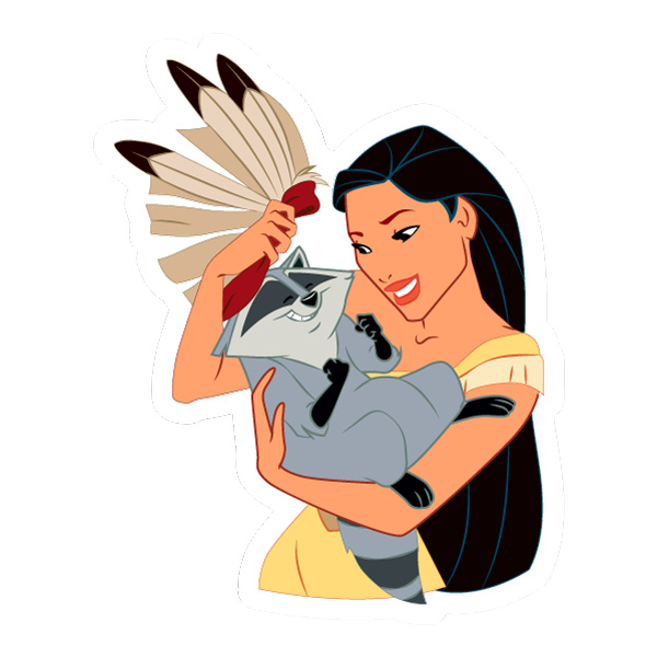 Pocahontas Holding Raccoon Cartoon SVG PNG Clipart Pocahontas Holding Raccoon Cartoon SVG PNG Clipart cartoon vector illustration