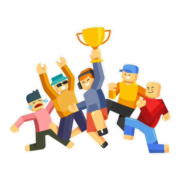 Roblox Characters Celebrating with Trophy Full Body Flat Design SVG PNG Clipart Roblox Characters Celebrating with Trophy Full Body Flat Design SVG PNG Clipart - Free Cartoon Vector Illustration PNG SVG AI EPS Download