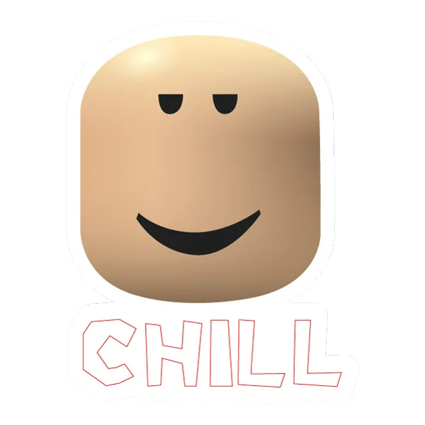 Roblox Chill Face Head Sticker Style SVG PNG Clipart Roblox Chill Face Head Sticker Style SVG PNG Clipart - Free Cartoon Vector Illustration PNG SVG AI EPS Download
