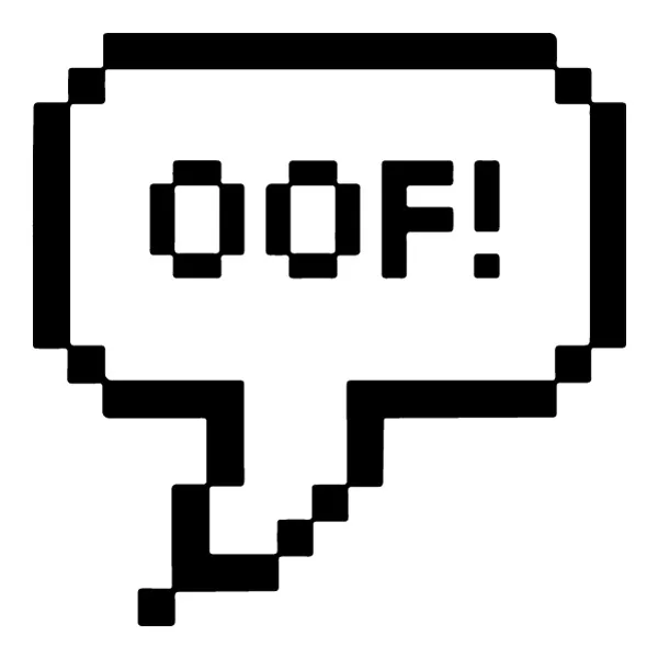 Roblox Oof Pixel Art Speech Bubble SVG PNG Clipart Roblox Oof Pixel Art Speech Bubble SVG PNG Clipart - Free Cartoon Vector Illustration PNG SVG AI EPS Download