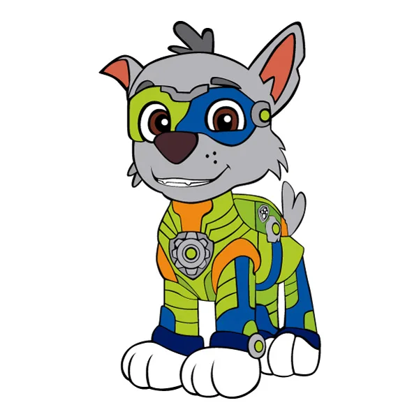 Rocky PAW Patrol Mighty Pups SVG PNG Clipart Rocky PAW Patrol Mighty Pups SVG PNG Clipart - Premium Cartoon Vector Illustration PNG SVG AI EPS Download