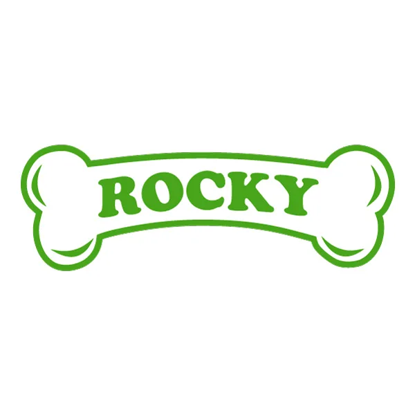 Rocky PAW Patrol Name Bone Logo Flat Design SVG PNG Clipart Rocky PAW Patrol Name Bone Logo Flat Design SVG PNG Clipart - Free Cartoon Vector Illustration PNG SVG AI EPS Download