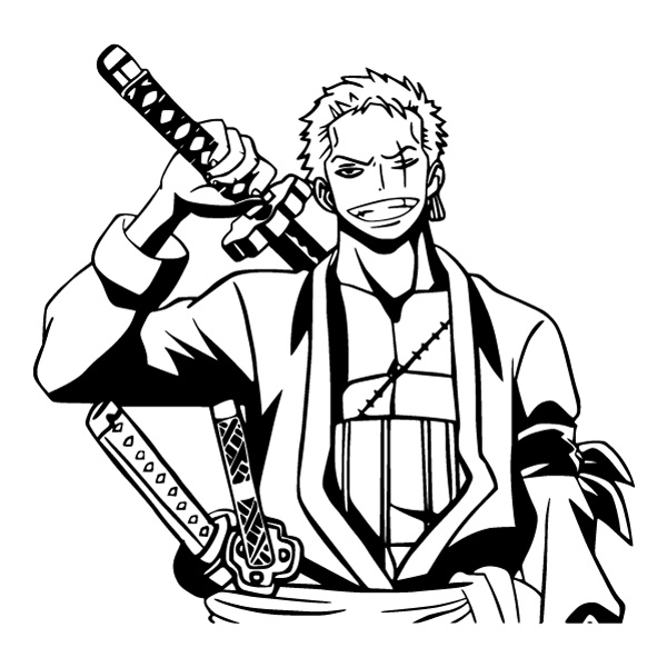 Roronoa Zoro Swordsman Line Art Portrait SVG PNG Clipart Roronoa Zoro Swordsman Line Art Portrait SVG PNG Clipart - Free Cartoon Vector Illustration PNG SVG AI EPS Download