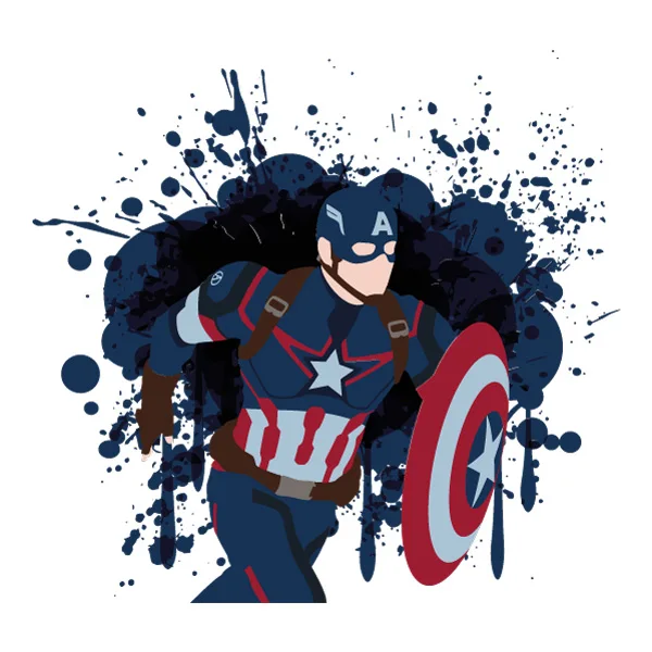 Running Captain America Splatter Art SVG PNG Clipart Running Captain America Splatter Art SVG PNG Clipart - Free Cartoon Vector Illustration PNG SVG AI EPS Download