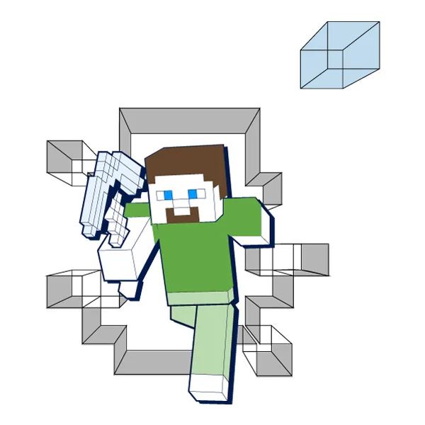 Running Minecraft Steve Breaking Wall Full Body SVG PNG Clipart Running Minecraft Steve Breaking Wall Full Body SVG PNG Clipart - Free Cartoon Vector Illustration PNG SVG AI EPS Download
