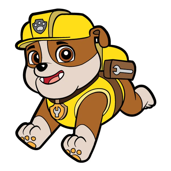 Running Rubble PAW Patrol Full Body Mascot SVG PNG Clipart Running Rubble PAW Patrol Full Body Mascot SVG PNG Clipart - Premium Cartoon Vector Illustration PNG SVG AI EPS Download